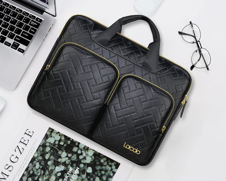 Lacdo 360° Rundumschutz Laptop Schultertasche Hülle für Acer HP Dell ASUS Laptop 15-15.6 Zoll, Acer