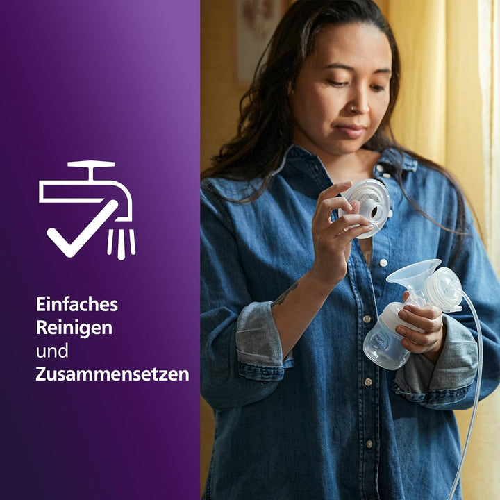 Philips Avent Elektrische Einzelmilchpumpe, mit Natural-Motion Technologie, BPA-frei (Modell SCF395/
