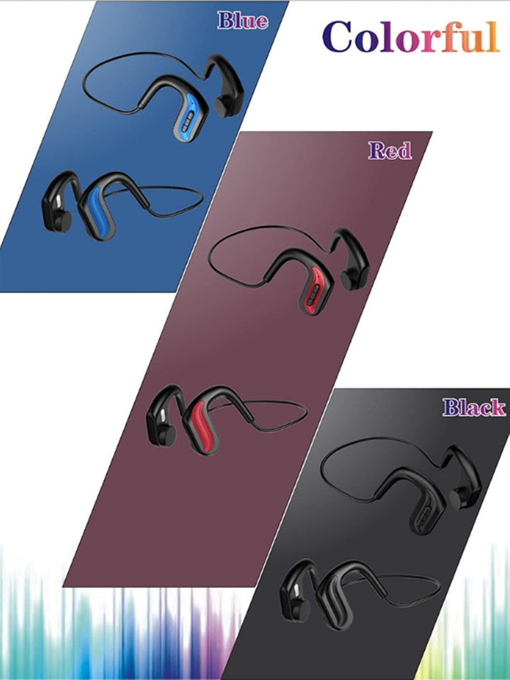 knochenschall kopfhörer Bluetooth 5.0 Knochenschall Kopfhörer,Kabelloser mit Mikrofon für Sport Höre