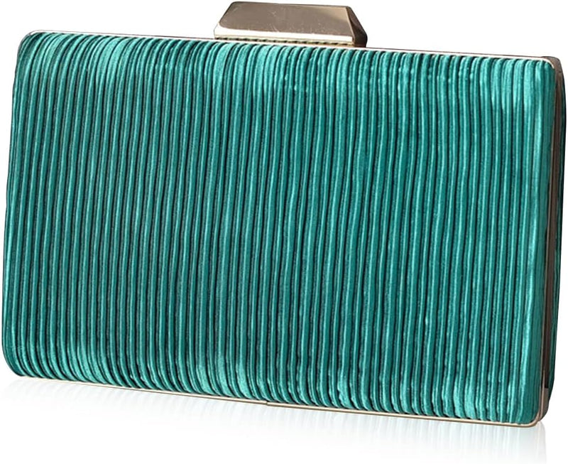 CORIOS Damen Abendtasch Plissierte Clutch Tasche Elegante Schultertasche Klein Tasche Formale Handta