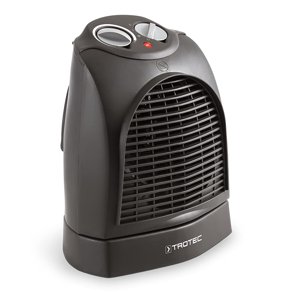 TROTEC Heizlüfter energiesparend TFH 22 E - Heizleistung 1000 W / 2000 W – elektrische Heizung, mit