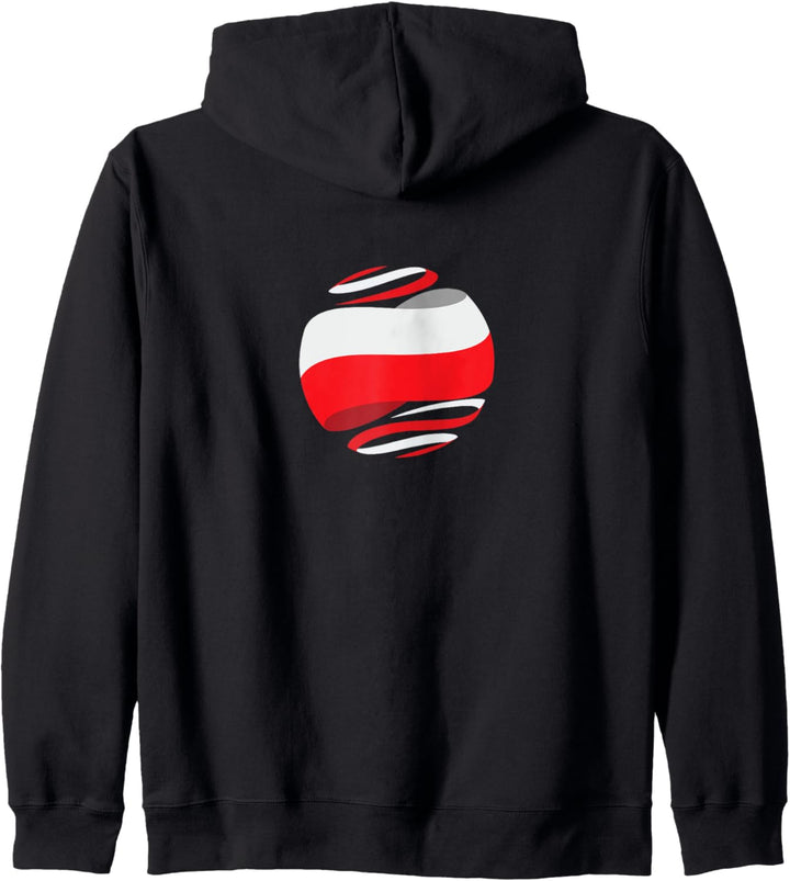 Flagge Polen Kapuzenjacke