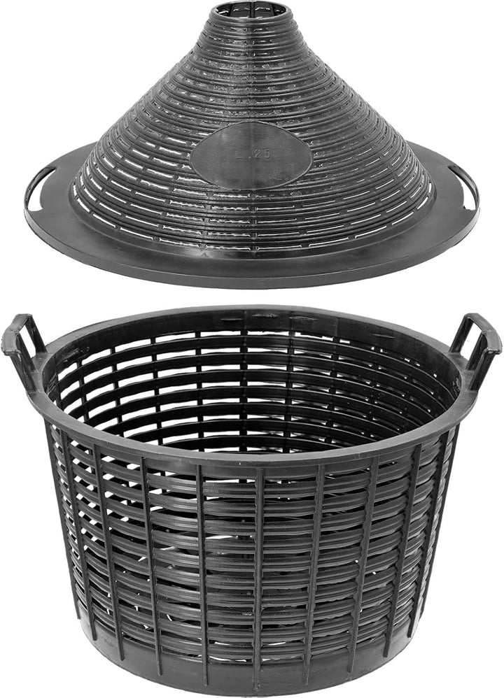 lilawelt24 Glasballon 20L Set mit Gärröhrchen und Gummistopfen - Weinballon im Schutzkorb - Hergeste