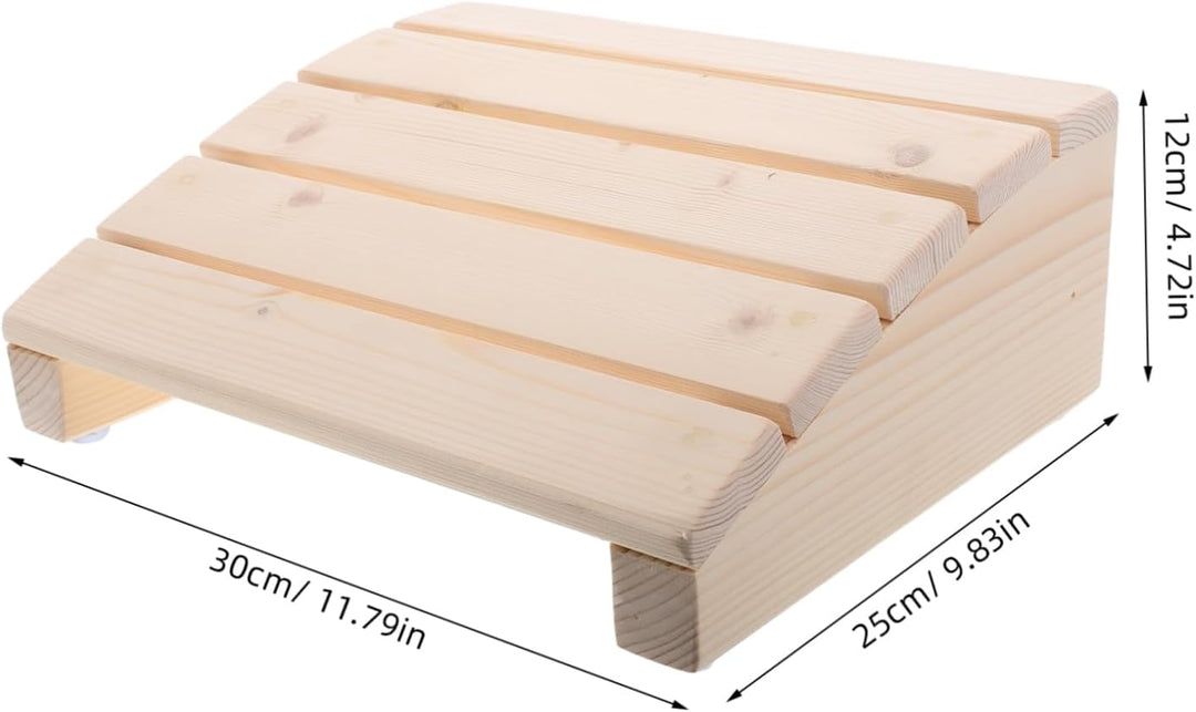 TOYANDONA Klavierhocker Aus Holz Für Junge Mädchen Ergonomische Fussstütze Für Schreibtisch Anfänger