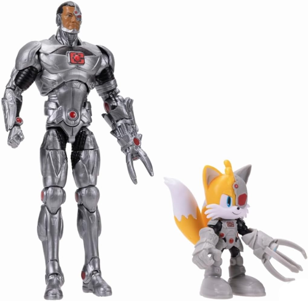 Sonic The Hedgehog DCxSonic: Tails als Cyborg und Actionfiguren-Multipack, Jakks Jakks Pacific, enth