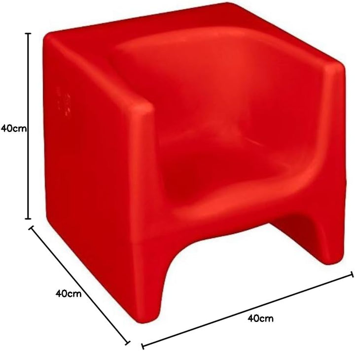 esku DADU Kinderhocker mit DREI Sitzhöhen für Innen- und Aussenbereich | wetterfester Wendehocker fü