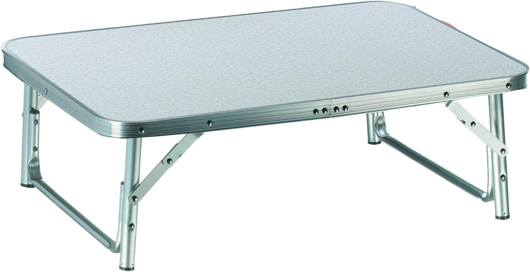 Camp Active Klapptisch - Höhenverstellbare Tischfüsse - Ultraleicht aus Aluminium - 75x55x60cm Silbe