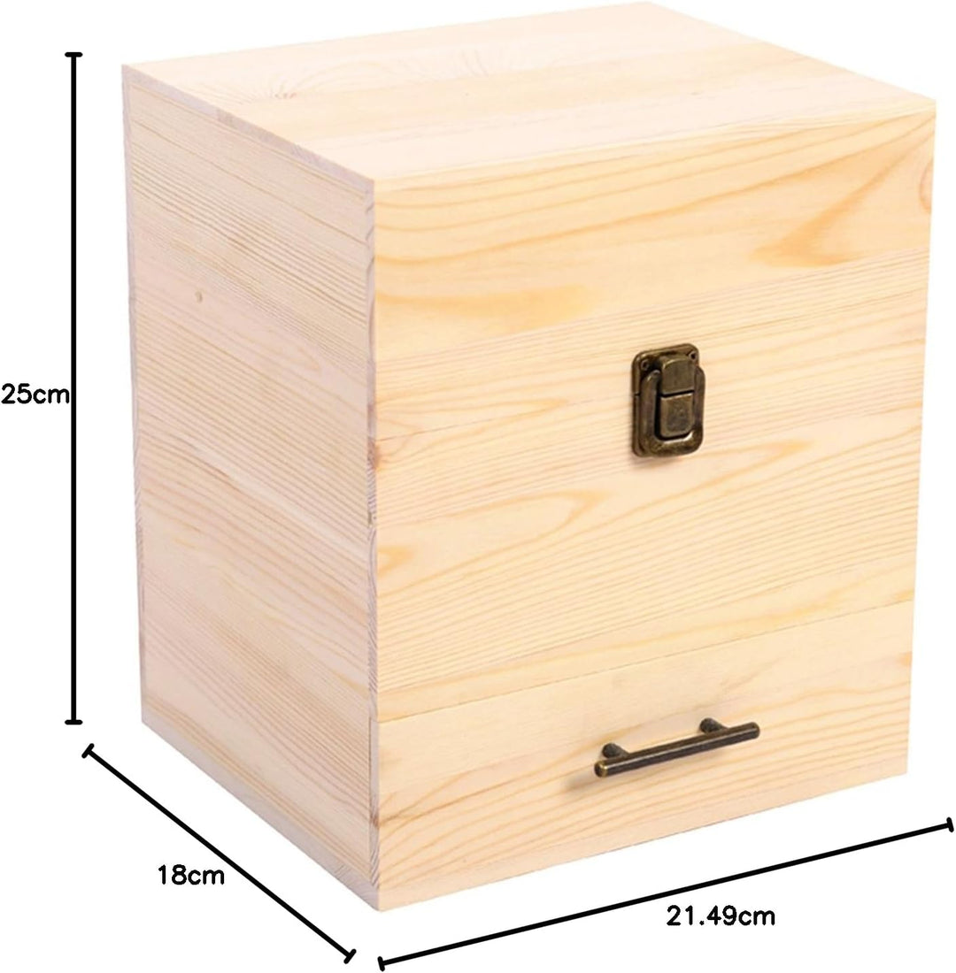 CHSEEA Ätherisches Öl Display Ständer Gestell Halter Organisator, 59 Löcher Holz Box Veranstalter Au