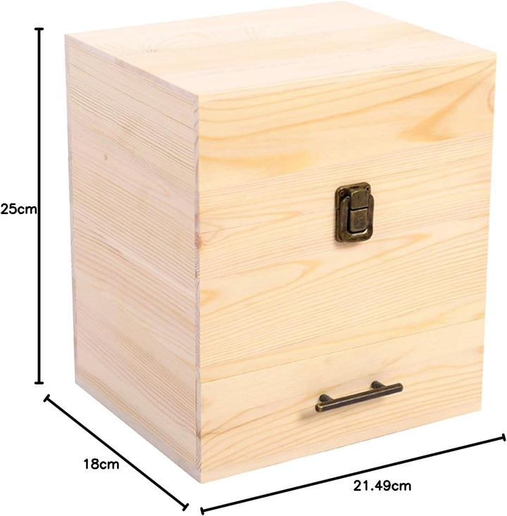 CHSEEA Ätherisches Öl Display Ständer Gestell Halter Organisator, 59 Löcher Holz Box Veranstalter Au