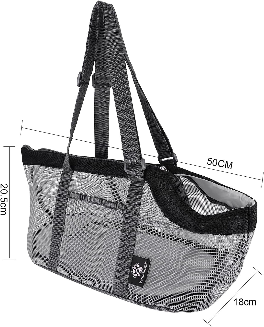 Hundetragebeutel Kleine Hunde Katze Tragetasche Mesh Atmungsaktiv Transporttasche Abnehmbar Matte Hu