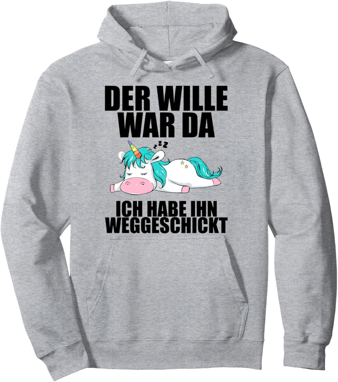 Lustig Spruch Einhorn Mitarbeiterin Arbeitskollege Kollegin Pullover Hoodie