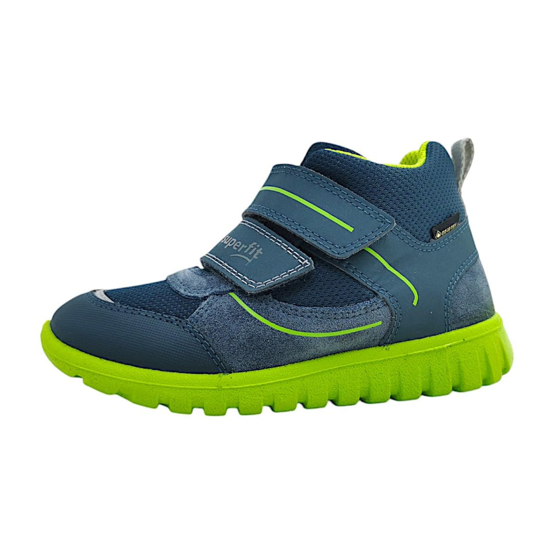 Superfit Jungen Sport7 Mini Leicht Gefütterte Gore-tex Lauflernschuhe 23 EU Blau Hellgrün 8020, 23 E