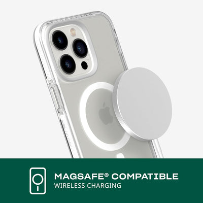 Tech 21 iPhone 14 Pro Max Evo Crystal Kompatibel mit MagSafe - Stossdämpfende & Kratzfeste Clear Pho