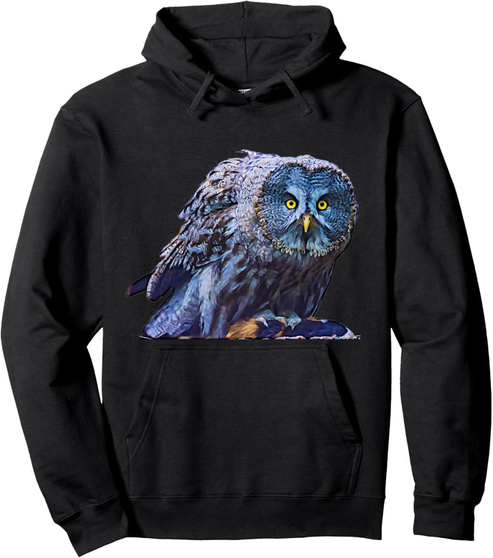 Ölgemälde mit Eulenmotiv, für Herren, Damen, Jungen und Mädchen, Scheuneneule Pullover Hoodie