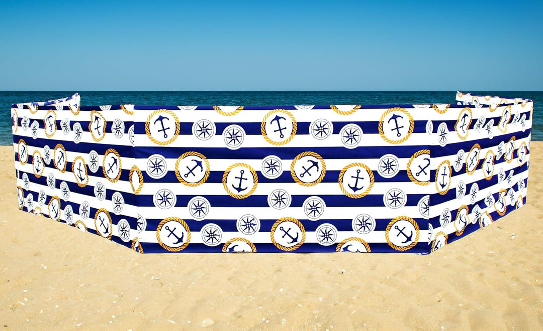 Windschutz Strand, Sichtschutz für Strand, Garten und Camping, Strandwindschutz, Strandzaun Anker2 6