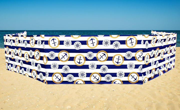 Windschutz Strand, Sichtschutz für Strand, Garten und Camping, Strandwindschutz, Strandzaun Anker2 6