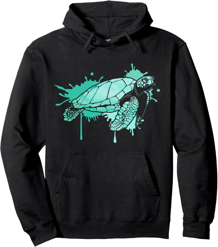 Vintage Retro Schildkröte Taucher Pullover Hoodie