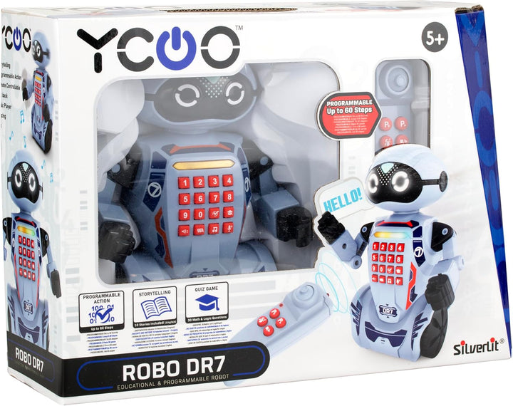 Silverlit YCOO - Lernroboter DR7 (20 cm) - Programmierbarer und funkgesteuerter Roboter mit 7 versch