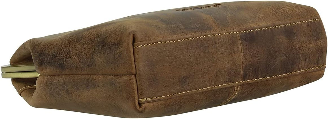Greenburry Vintage Clappy Umhängetasche Leder 23 cm