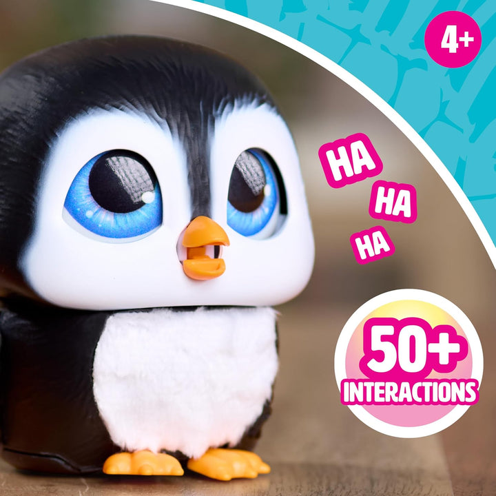 Just Play furReal Handfuls – Shy, der Pinguin, 8,9 cm grosses, interaktives Spielzeug für Jungen, Mä