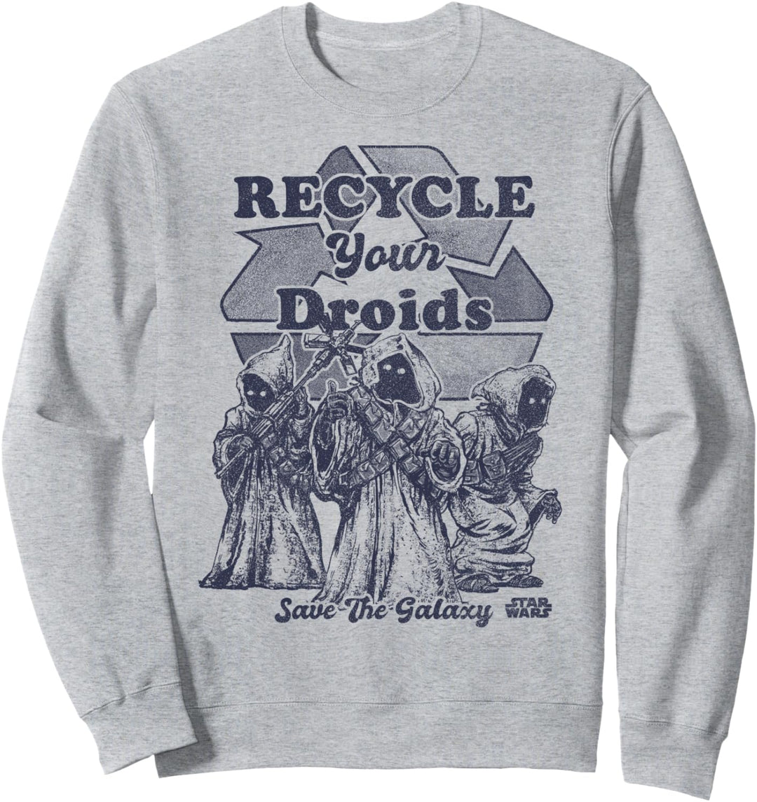 Star Wars Jawas Recycle Your Droids Save The Galaxy Portrait Sweatshirt