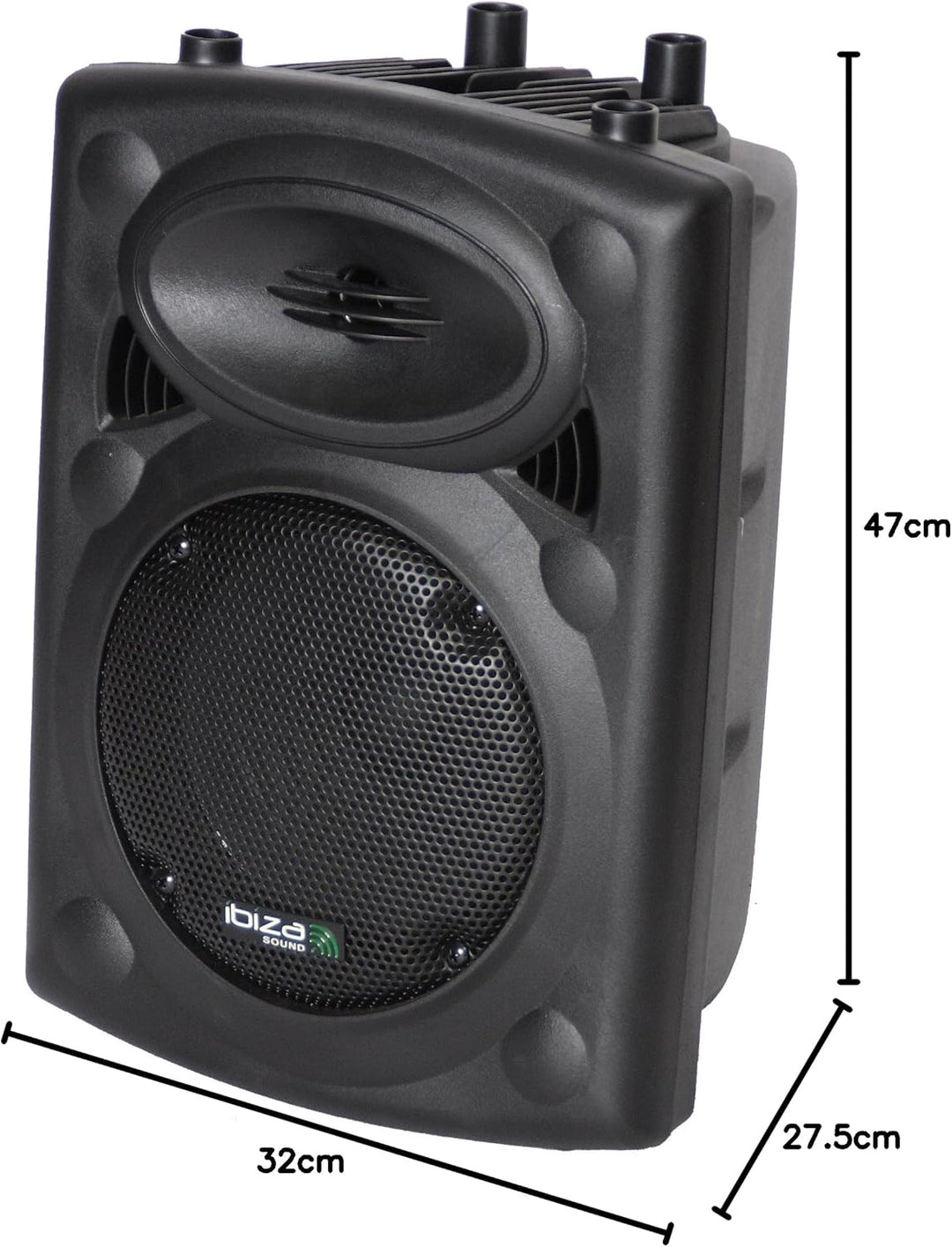 Ibiza - SLK10A-BT - Plug & Play 10"/25cm, 400W Aktiv-Lautsprecher mit integriertem Verstärker - Blue