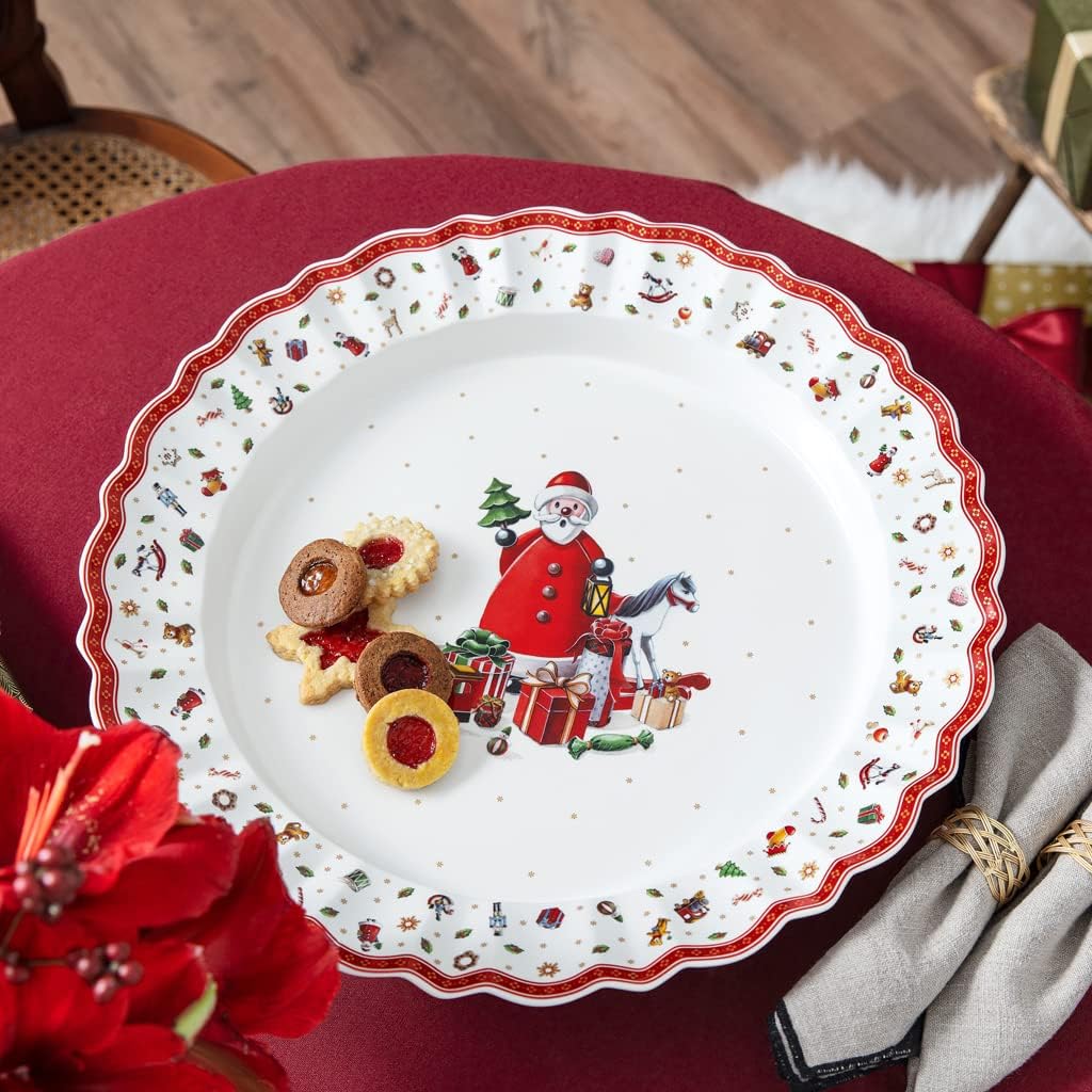 Villeroy & Boch - Toy's Delight Servierplatte, runder Servierteller aus Premium Porzellan, mikrowell