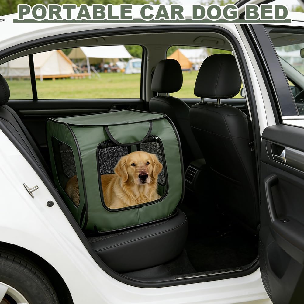 Hundebox Faltbar, 92 x 52 x 52 cm Tragbar Transportbox Hund für Katzen and Hunde Oxford Stoff Hundet