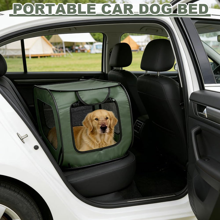 Hundebox Faltbar, 92 x 52 x 52 cm Tragbar Transportbox Hund für Katzen and Hunde Oxford Stoff Hundet