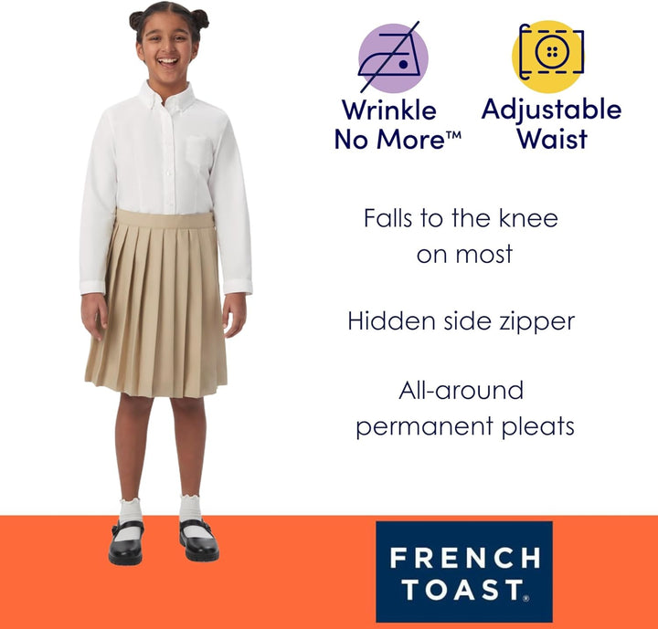 French Toast Mädchen Pleated Skirt Rock 4 Khaki, 4 Khaki