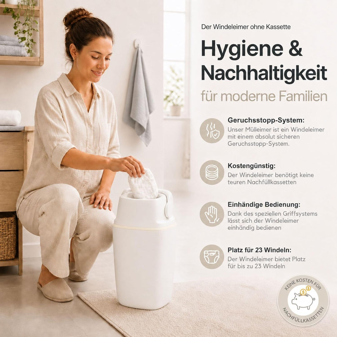 Set Magic Windeleimer Majestic & Windel Blaubär | Diaper Keeper mit Geruchsstop-System | bis zu 15 W