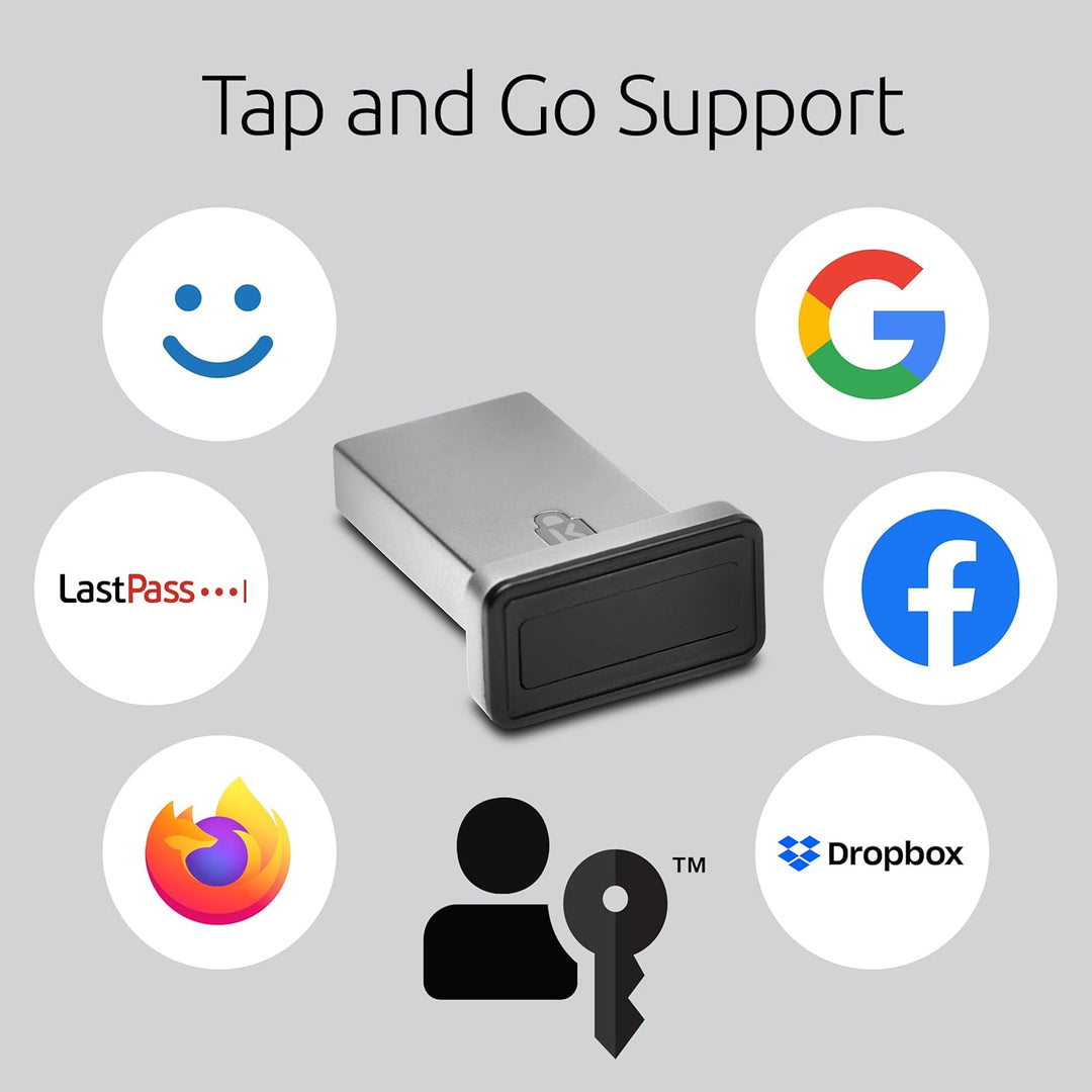 Kensington VeriMark™ IT Fingerabdruck-Schlüssel – FIDO2/WebAuth, Windows Hello™ & Windows Hello for