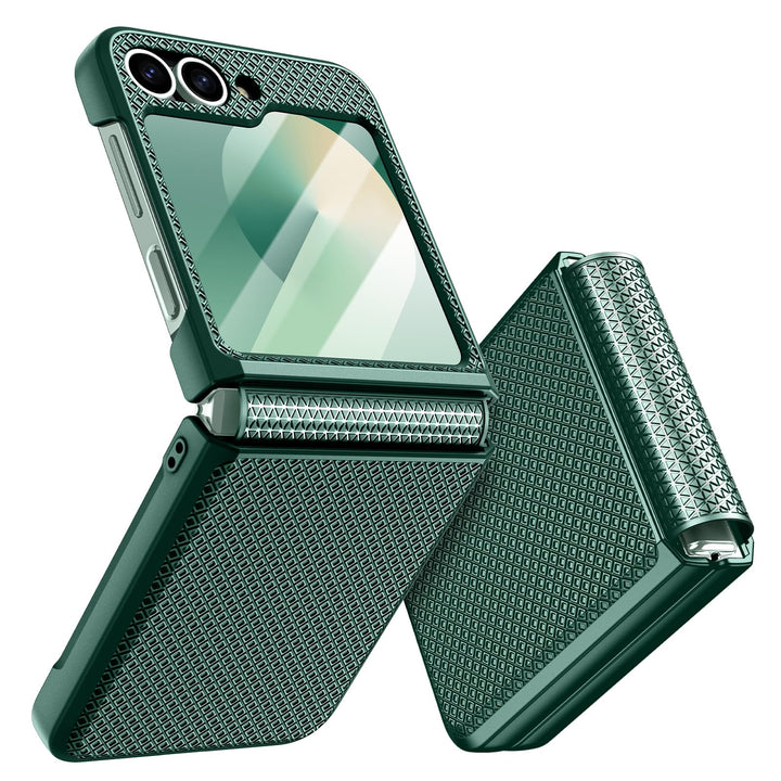Doeshine für Samsung Galaxy Flip 6/Z Flip 7 FE Hülle [Not for Flip 7] mit Scharnierschutz & Displays