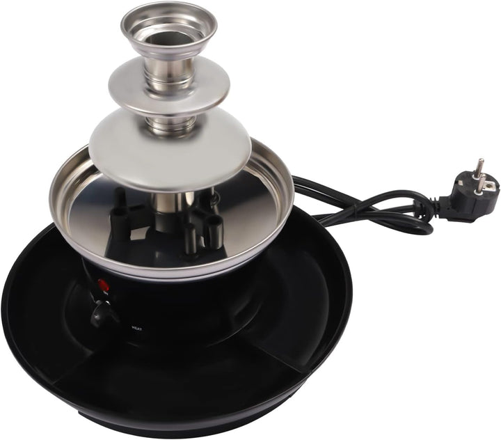 Schokobrunnen 3 Ebenen, 40W Schokoladenbrunnen Schokobrunnen Schokolade 0.45 kg Inhalt, Chocolate Fo