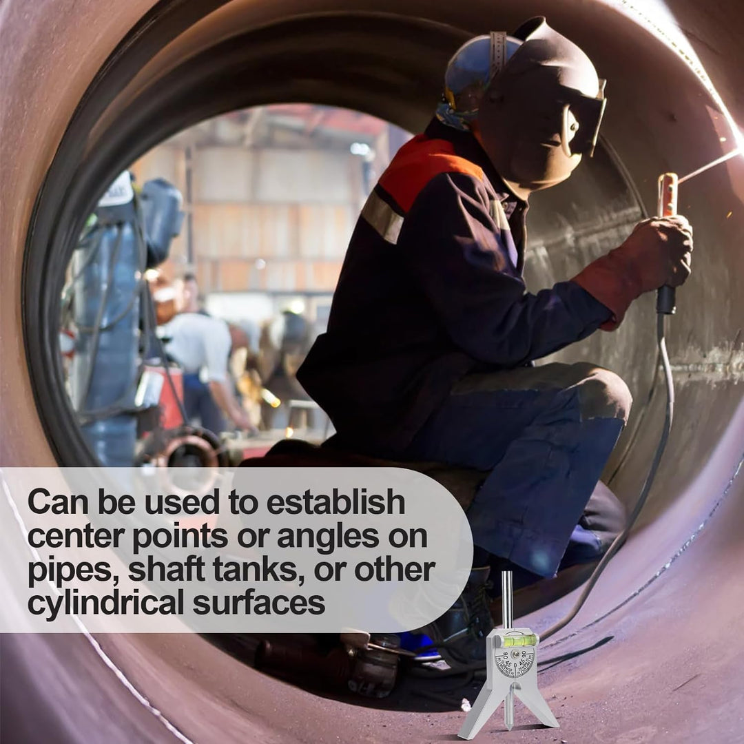 Rohrmarkierungs Zentrierwerkzeug, Rohrmarkierungswerkzeug Pipe Center Finder mit 10,16cm Y-Basis und