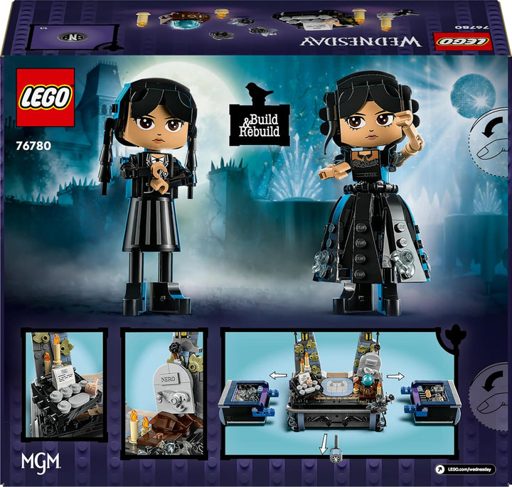 LEGO Wednesday: Wednesday Addams Baufigur, Set zum Sammeln für Kinder, Spielzeug zum Umbauen mit Ele
