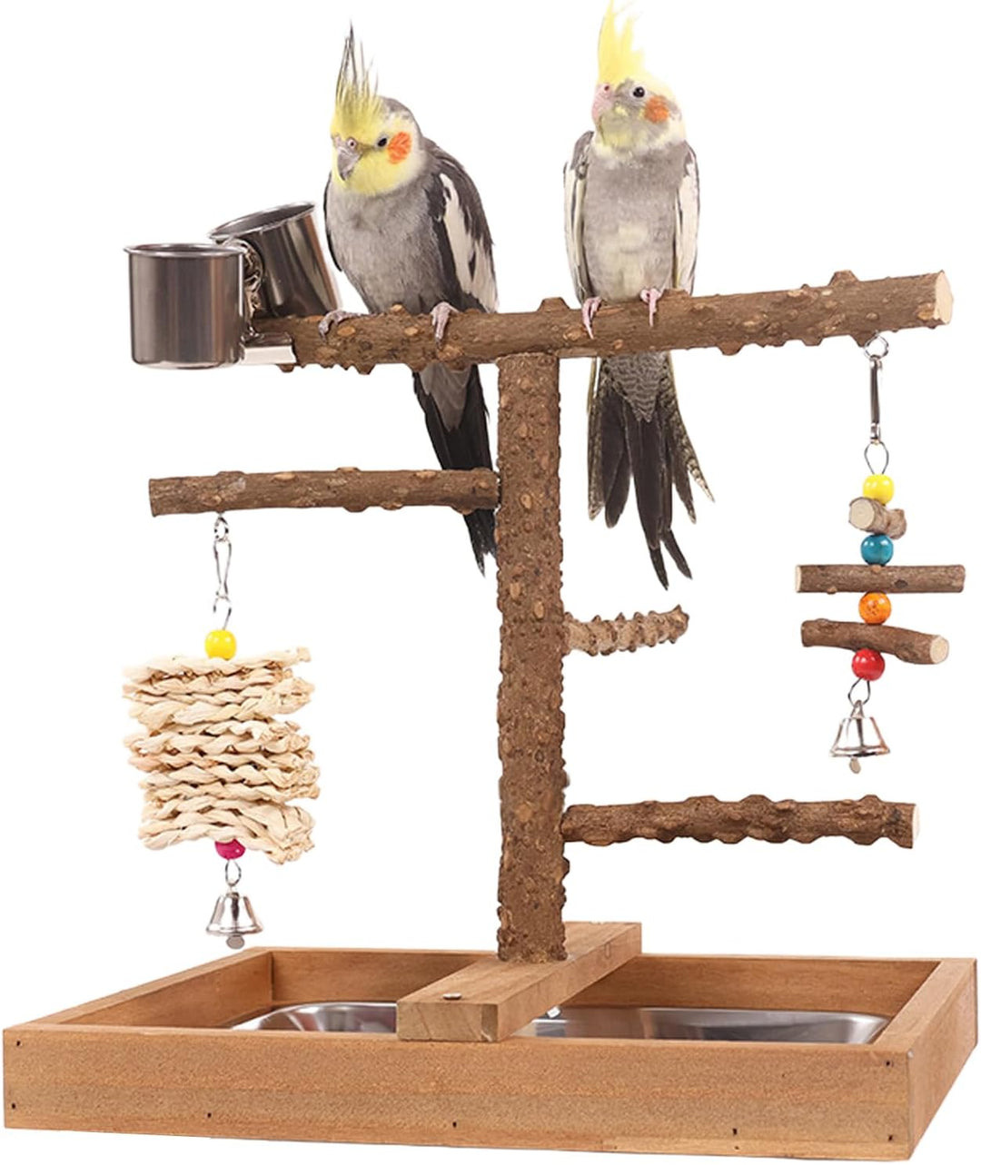 Vogelspielplatz Wellensittich Spielplatz Spielzeug, Grosser Vogel Spielplatz mit Sitzstangen Hängesp