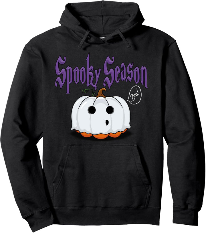 "Spooky Season" Halloween-Kürbis Gespenst Pullover Hoodie