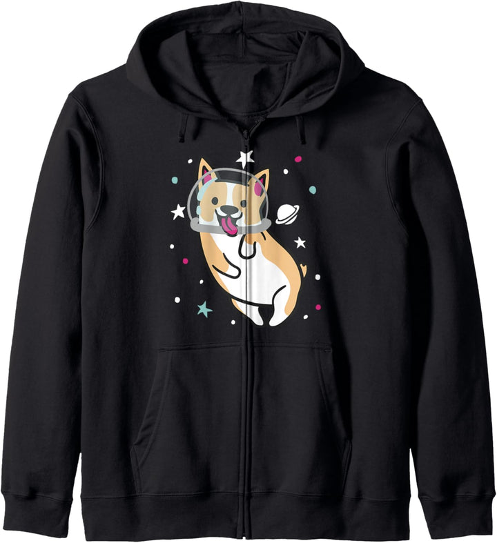 Trendy Fifth Sun Space Corgi Kapuzenjacke
