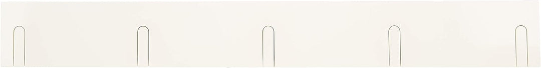 HAKU Möbel Garderobenleiste, Massivholz, weiss, B 82 x T 2 x H 10 cm 82 x 2 x 10 cm Weiss, 82 x 2 x