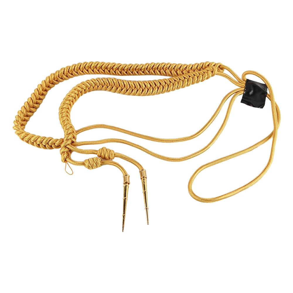 Namvo Goldene Schulterklappen, Aiguillette, geflochtene Schulterkordel, Abzeichen für Uniform, Cospl
