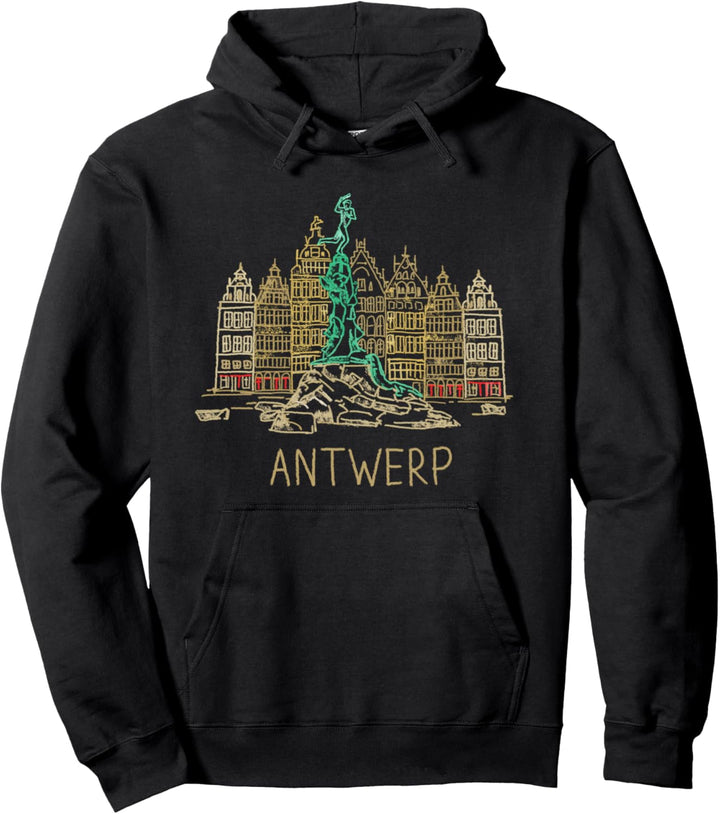 Antwerpen Belgien Kunstgeschenk Männer Frauen Pullover Hoodie