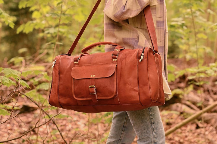 Gusti Weekender Leder - Harvey Damen und Herren Reisetasche Umhängetasche Handtasche Ledertasche Bra