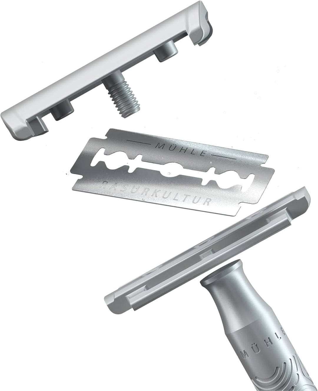 MÜHLE Companion Rasierhobel - Unisex Sicherheitsrasierer - mit moosfarbener Kordel - nachhaltige Ras
