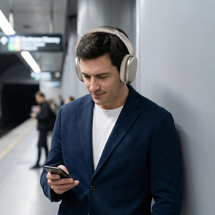 Next Destination ND905-ANC Kabellose Kopfhörer mit Bluetooth 5.4 aktive Geräuschunterdrückung 40 Stu