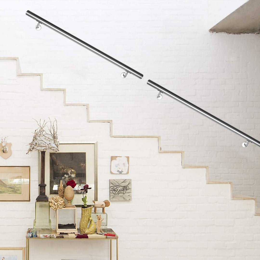 Edelstahl Treppengeländer Geländer Handlauf Wandhandlauf Wand Treppe für Innen & Aussen inkl. Wandha