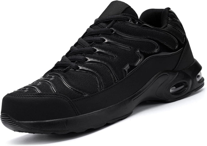 DYKHMILY Arbeitsschuhe Herren Sicherheitsschuhe Leichte Pannensichere Stahlkappenschuhe Arbeit Komfo