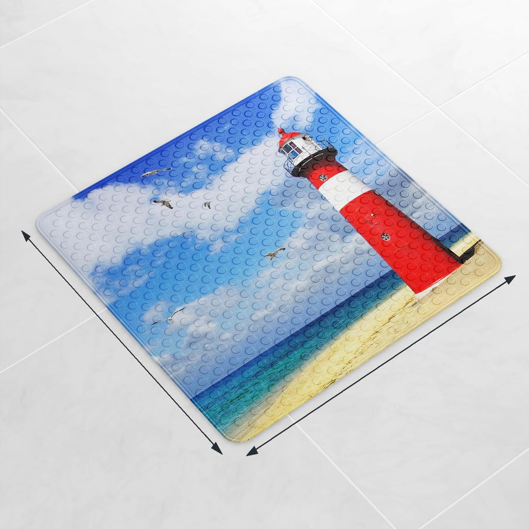 Sanilo Badematte 53 x 53 cm, rutschfeste Duschmatte für Dusche und Badewanne, Antirutschmatte maschi
