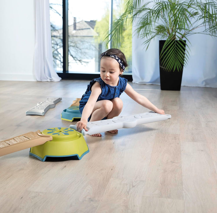 Smoby Life - Abenteuer-Parcours aus 57% Recyclingmaterial - Motorikspielzeug mit 4 Plots & 4 Planken