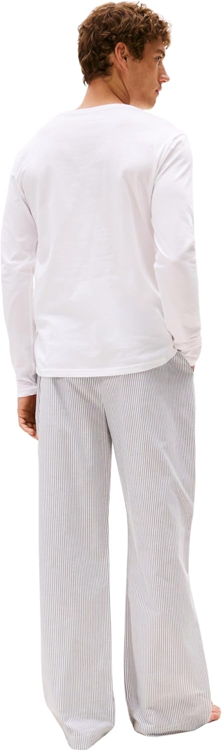 Tommy Hilfiger Herren 3er Pack Langarmshirts Basic XS White (White/Black/Grey Heather), XS White (Wh